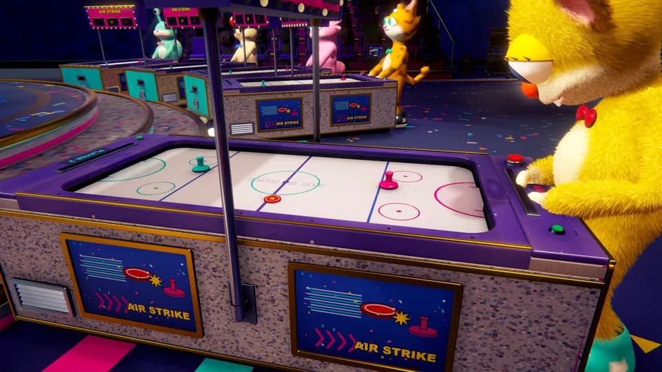 Challenge Time: air hockey