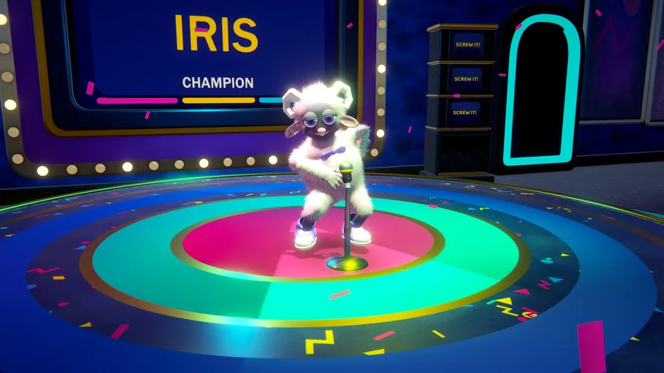 The champion takes the stage